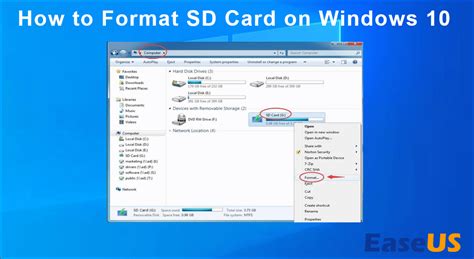 format smart card windows 10|format sd card hard drive.